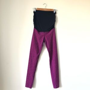 Beyond the Bump by Beyond Yoga Spacedye High Waisted Maternity Leggings, M
